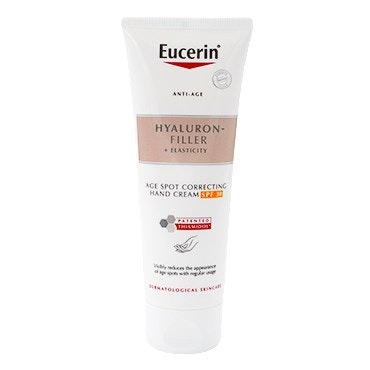 Hyaluron-filler + elasticity age spot correcting hand cream spf 30 – Eucerin