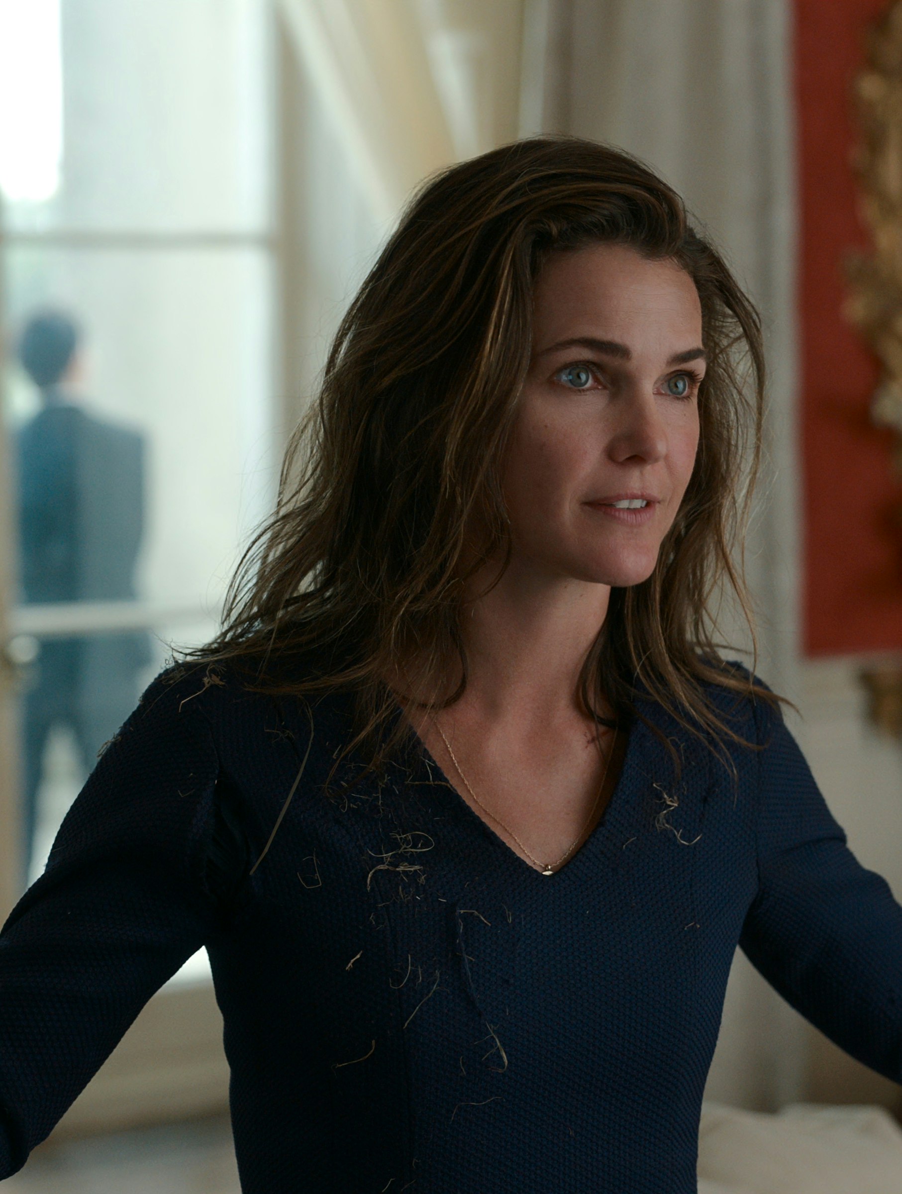 The Diplomat. Keri Russell as Kate Wyler in episode 103 of The Diplomat. Cr. Courtesy of Netflix © 2023