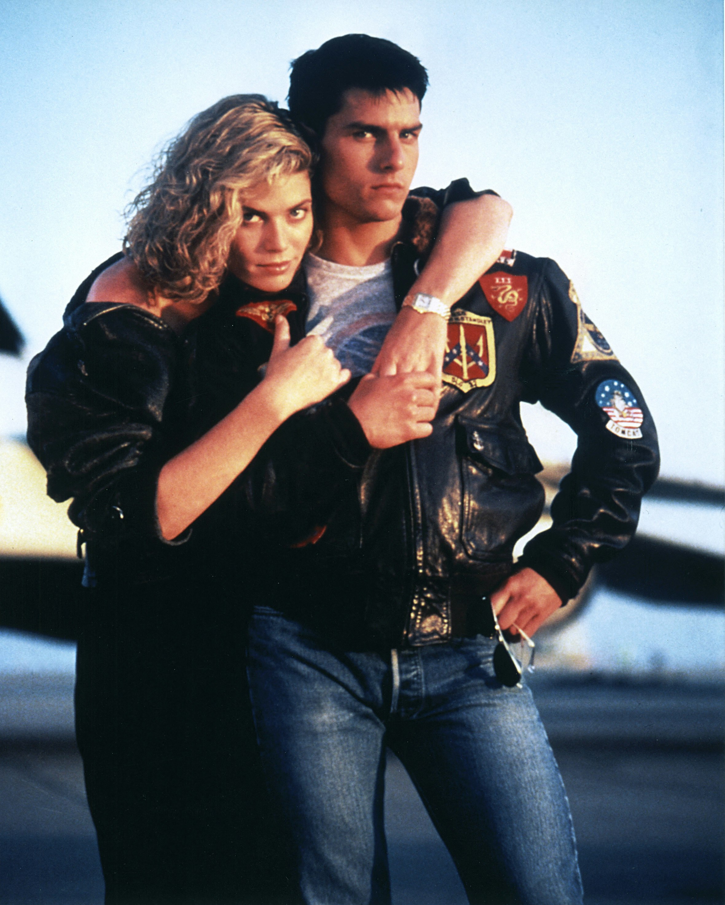 "Top Gun"Kelly McGillis, Tom Cruise © 1986 Paramount (Mega Agency TagID: MEGAM8413_144138.jpg) [Photo via Mega Agency]