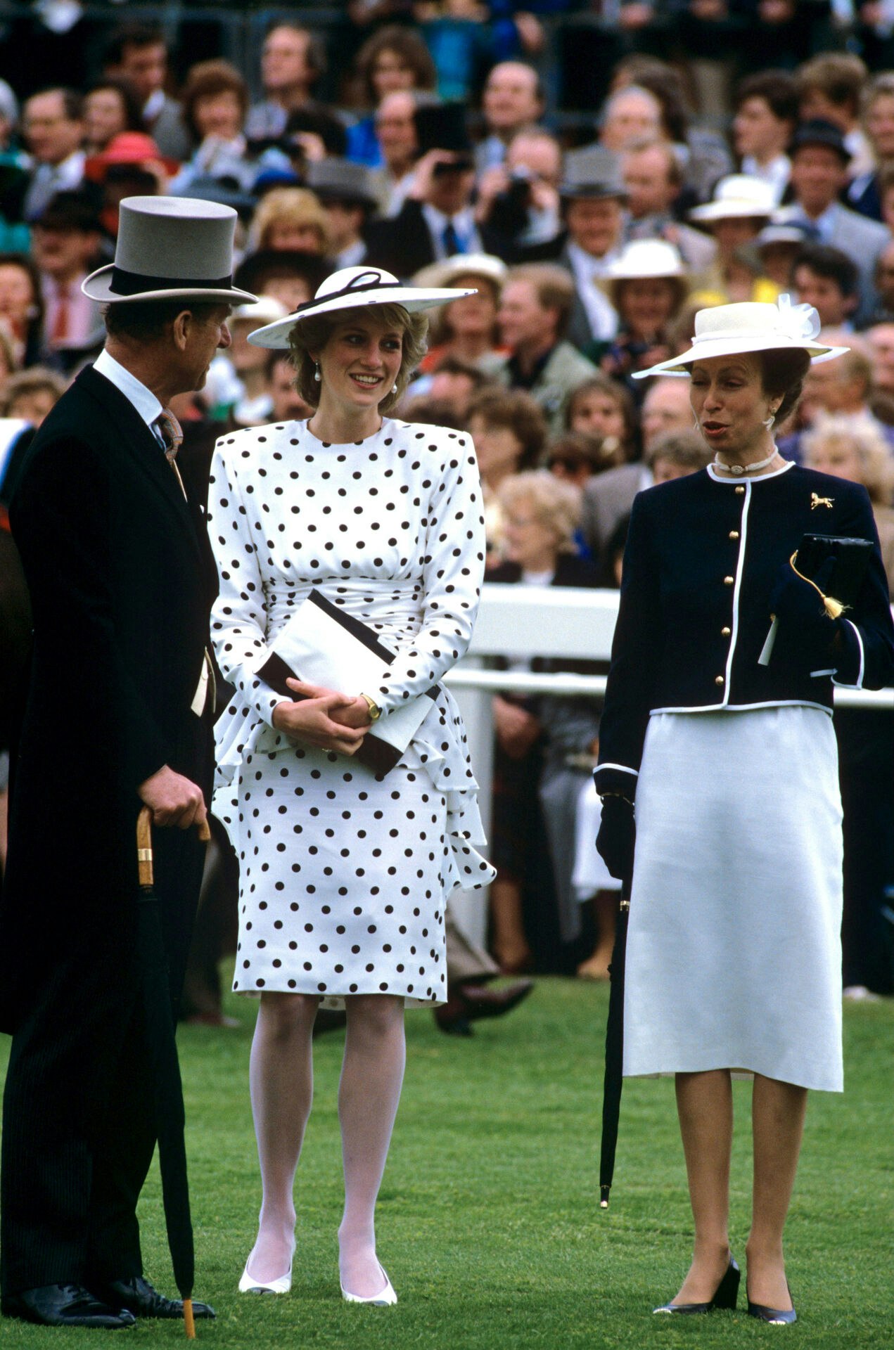 Prince Philip, Princess Diana and Princess Anne