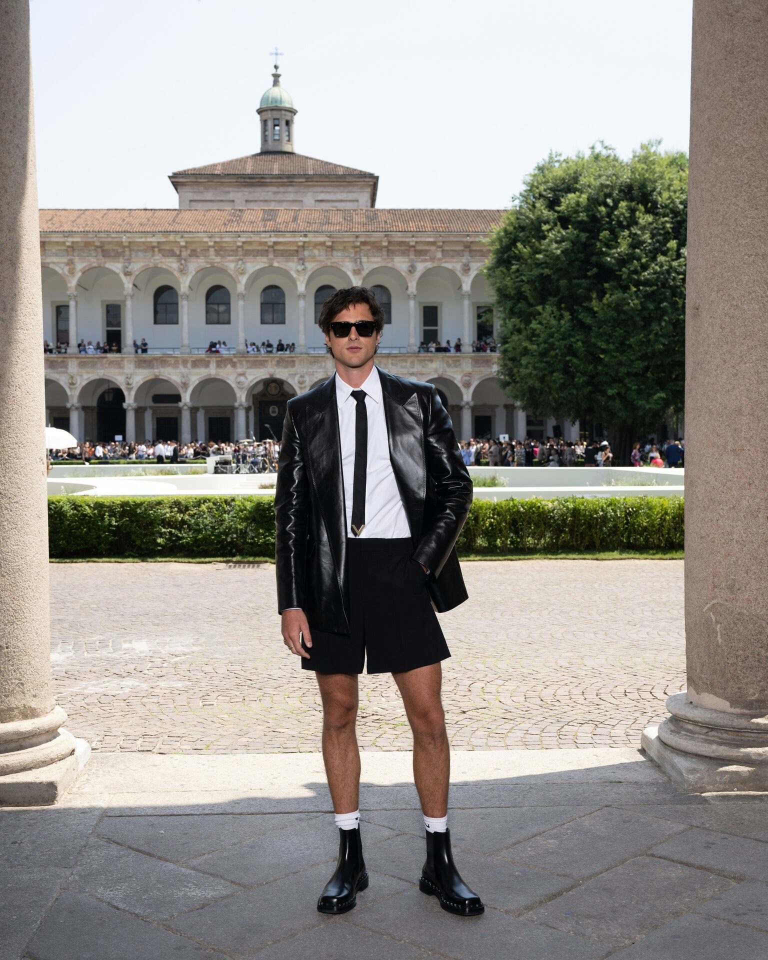 Jacob Elordi Milan Fashion Week - Men S/S 2024 Valentino Fashion Show Backrop Milan, Italy 16th June 2023 ©SGPItalia id 129785_001 Not Exclusive