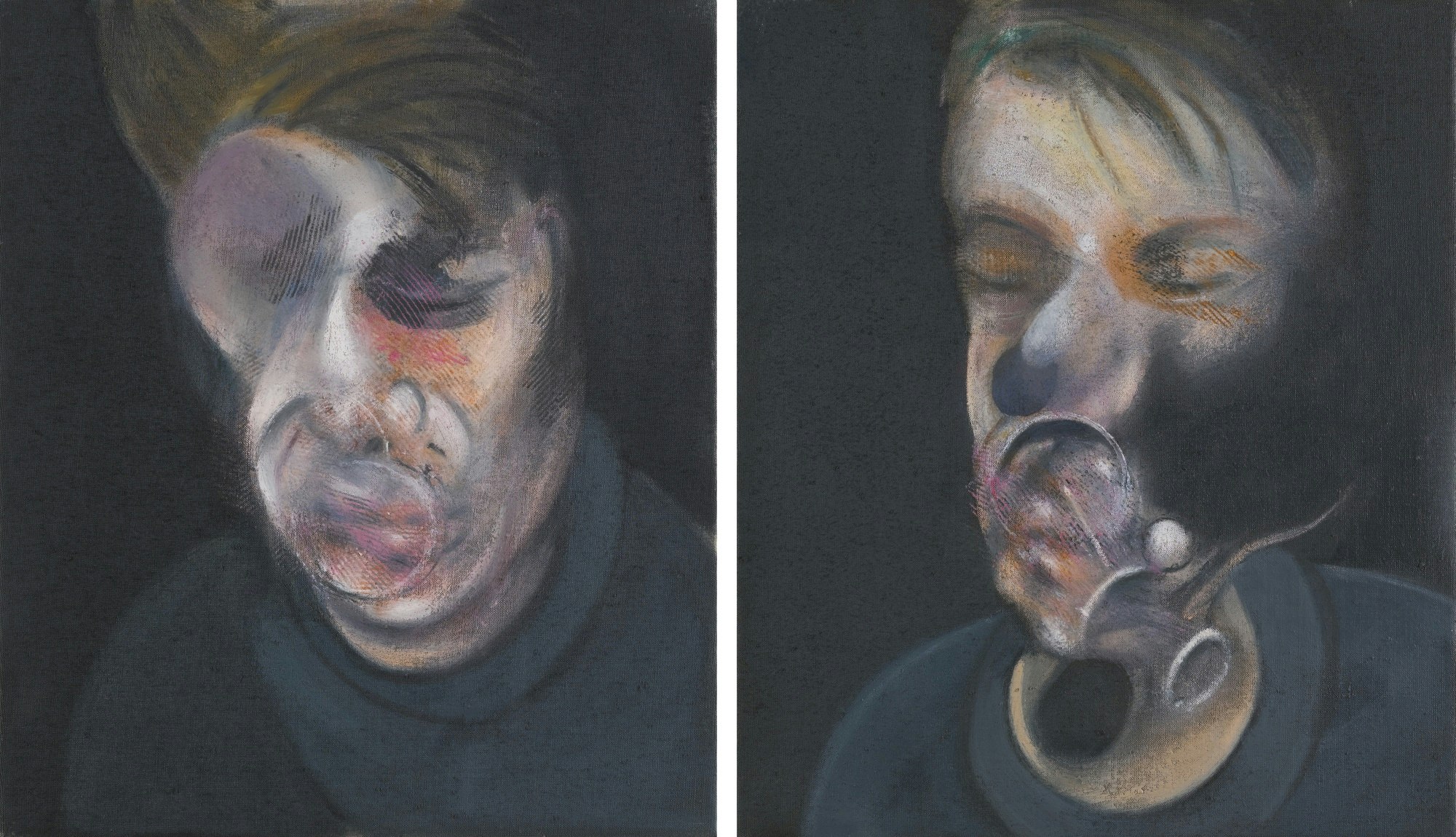 Francis Bacons "Two Studies for a Self-Portrait", 1977. Foto: Sotheby's.