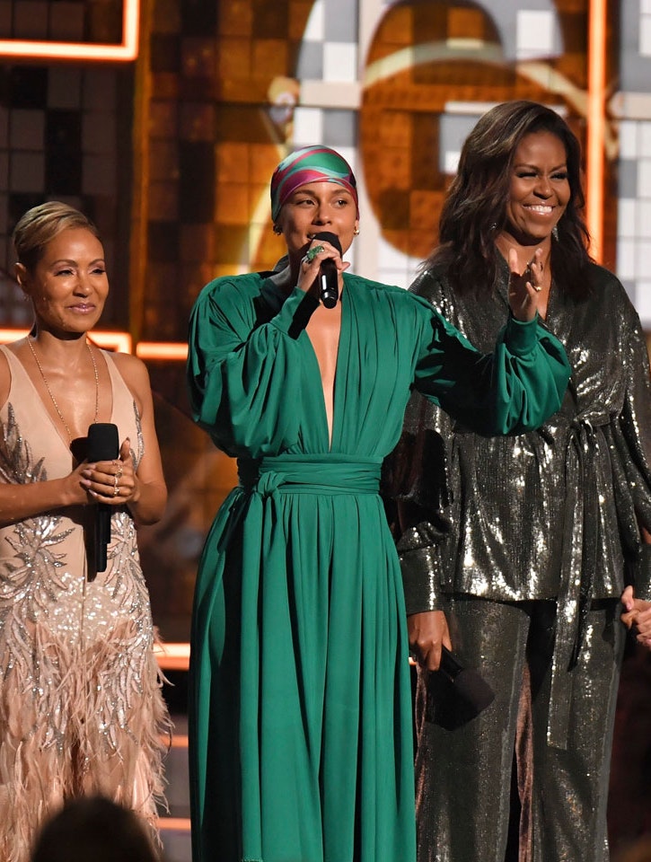 Michelle Obama overraskede alle, da hun dukkede op på den store Grammy-scene ved dette års prisuddeling