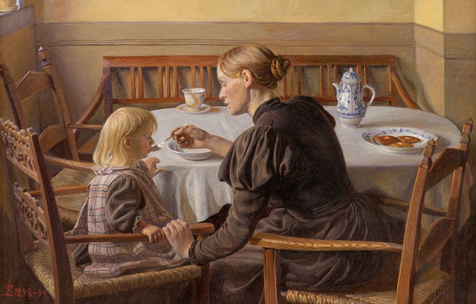Fritz Syberg, Moder og datter, 1898-1899. 