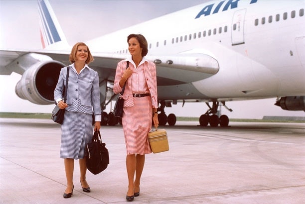 Stewardessemoden hos Air France gennem tiden 
